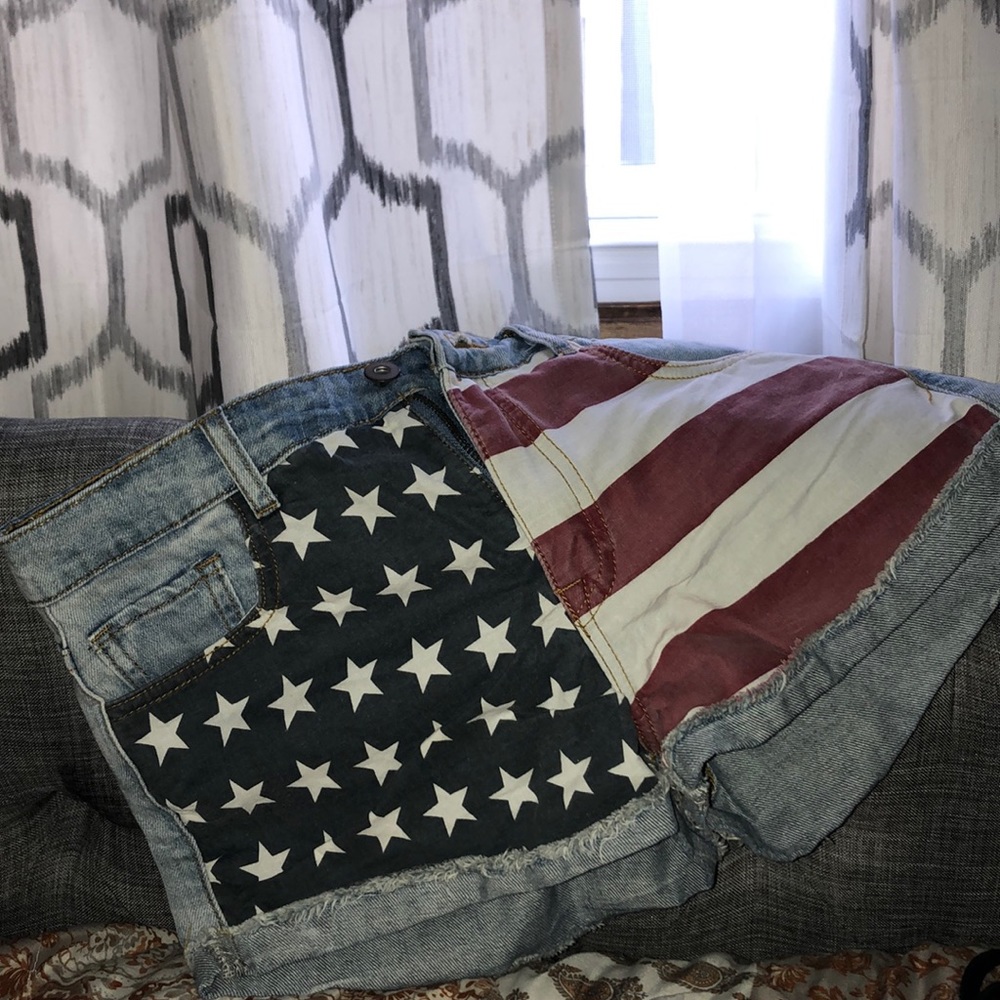 Denim shorts